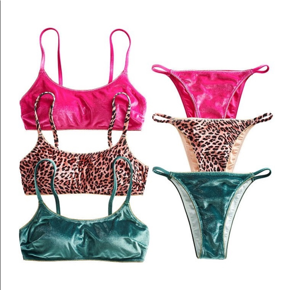 VICTORIA'S SECRET Velvet Scoop Swim Top and Bottom